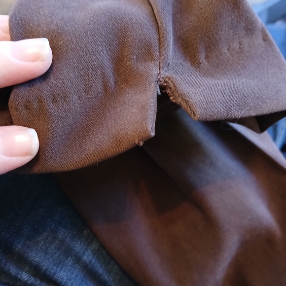 Briggs New York Brown Trousers NWT Side Zip Pleated Front Stretch - Picture 13 of 13